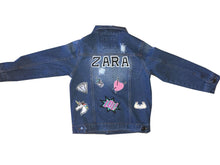 Load image into Gallery viewer, Kids custom denim jacket
