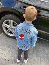 Load image into Gallery viewer, Kids custom denim jacket
